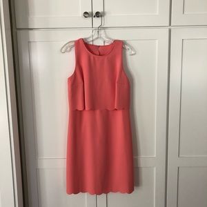 Light coral knee-length dress with cool back